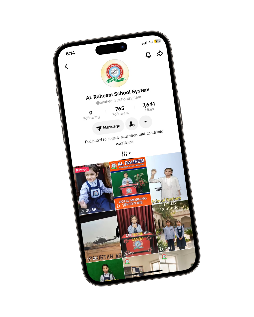 Al-Raheem School System TikTok