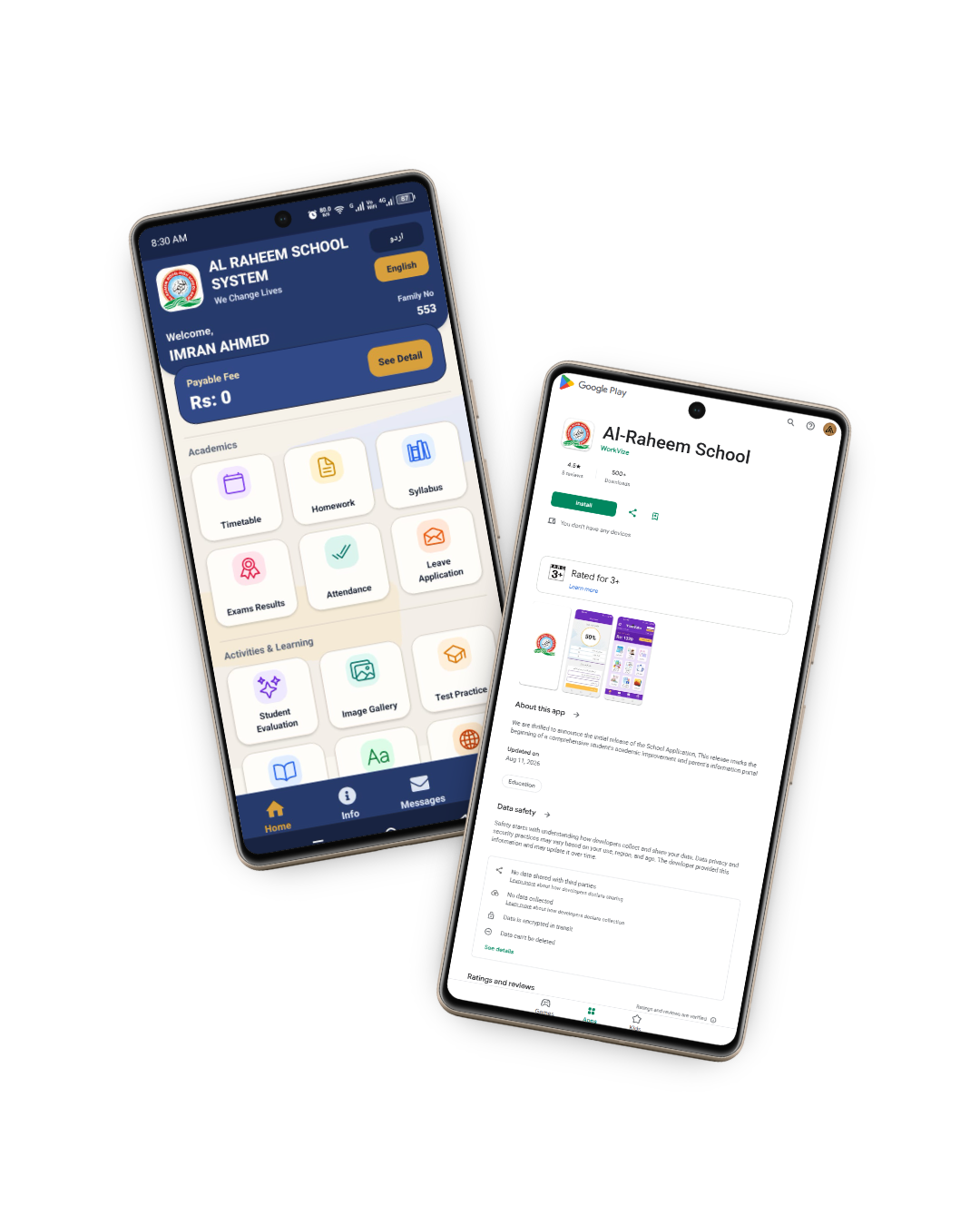 Al-Raheem School Mobile Application